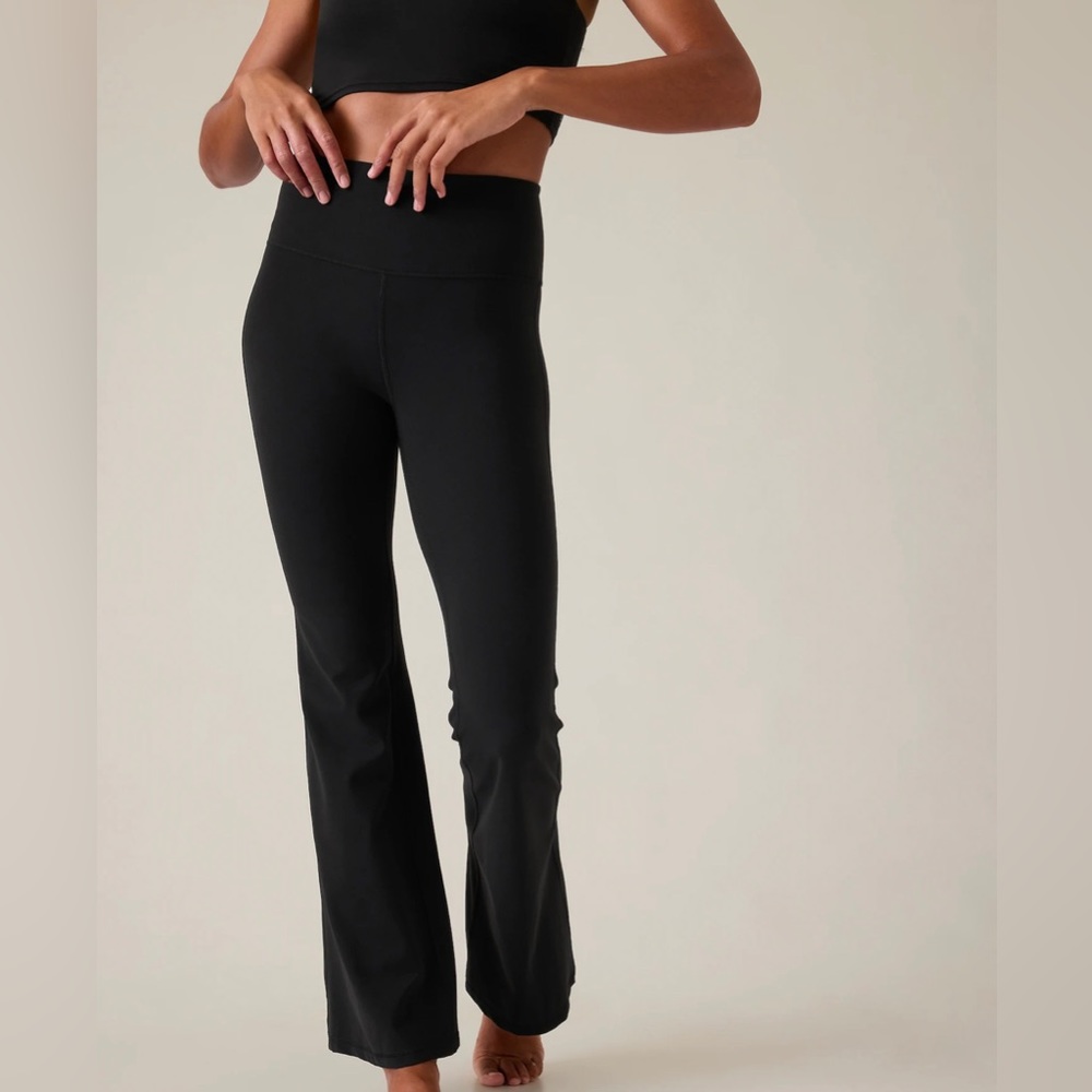 Athleta black elation flare pants